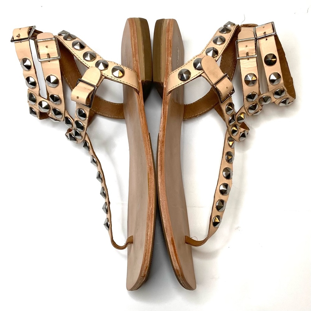JEFFREY CAMPBELL Silver Studded Leather Gladiator Sandal - Picture 8 of 16